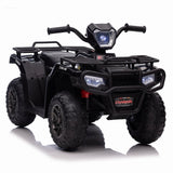 Electric 4-Wheeler ATV Quad for Kids with LED Lights, USB/MP3 Music Player