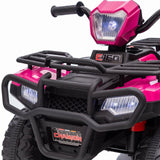 Electric 4-Wheeler ATV Quad for Kids with LED Lights, USB/MP3 Music Player
