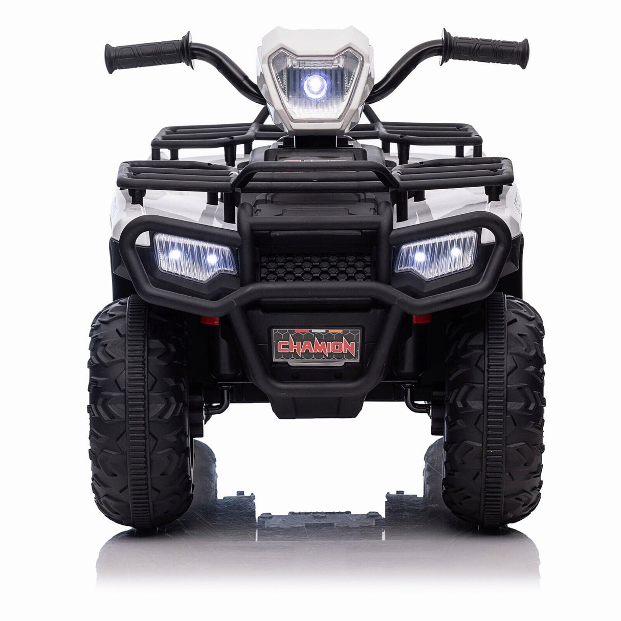 Electric Kids ATV Ride On Car with Music, LED Lights, and USB - Black Quad 4-Wheeler