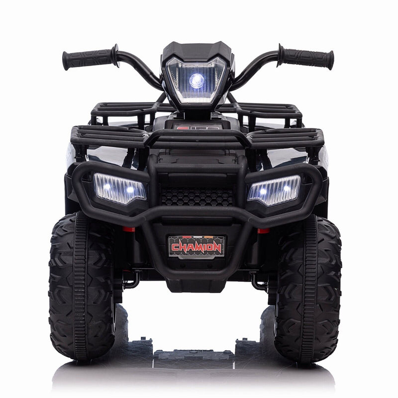 Kids 12V ATV with AUX & USB, Music & LED Lights - Battery-Powered 4 Wheeler