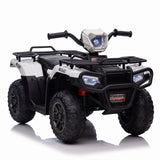 Kids 12V ATV with AUX & USB, Music & LED Lights - Battery-Powered 4 Wheeler