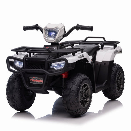 Electric 4-Wheeler Quad for Kids with 12V Battery and 2X30W Motor, USB Compatible