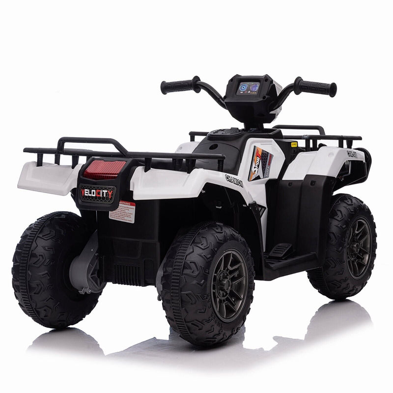 Electric Kids ATV Ride On Car with Music, LED Lights, and USB Charger - 12V 4-Wheeler for Endless Fun!