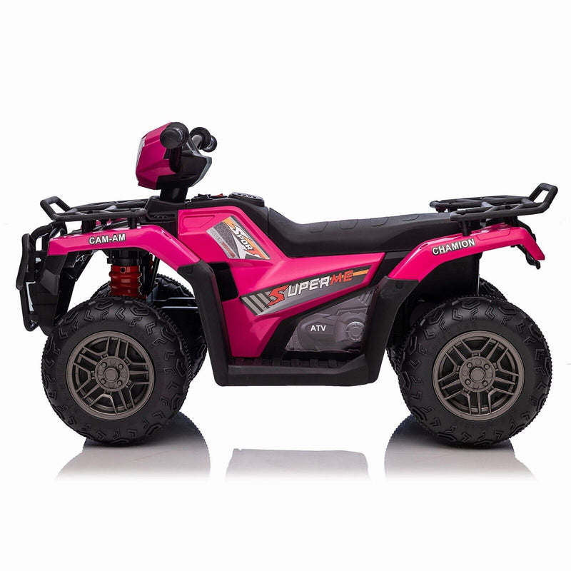 Electric 4-Wheeler ATV Quad for Kids with LED Lights, USB/MP3, and Gift Option