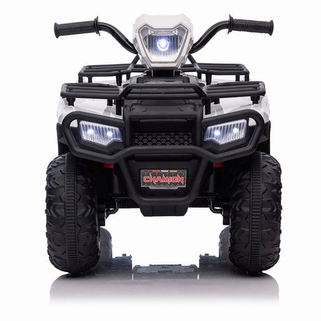 Electric 4-Wheeler ATV Quad for Kids with LED Lights, USB/MP3, and Gift Option