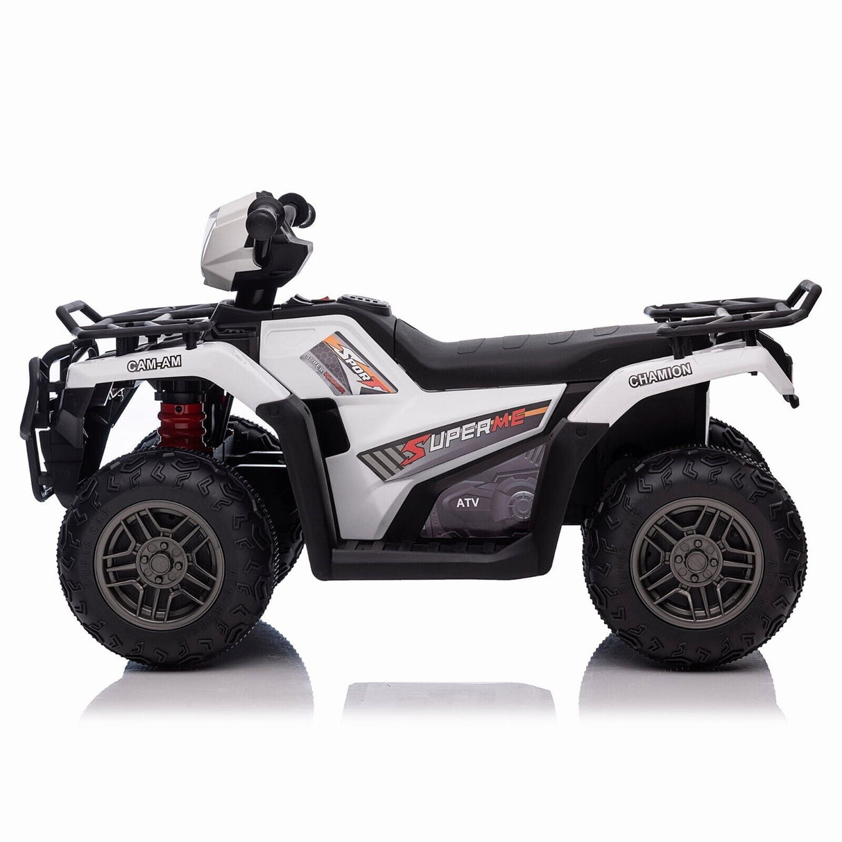 Electric 4-Wheeler ATV Quad for Kids with LED Lights, USB/MP3, and Gift Option