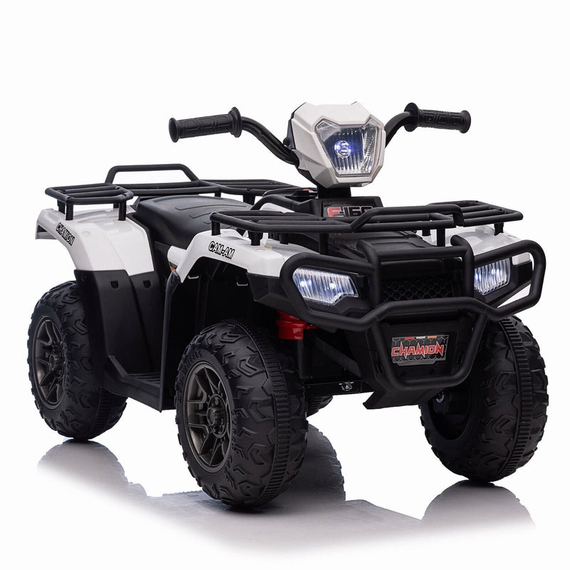 Electric ATV 4-Wheeler for Kids with USB and AUX Ports - 12V Battery Powered Ride-On Car
