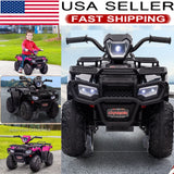 12V Kids Electric ATV Quad with LED, MP3, and USB - Fun 4-Wheeler Car Toy