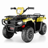 Electric 4-Wheeler ATV Quad for Kids with LED Lights, AUX Port, and USB