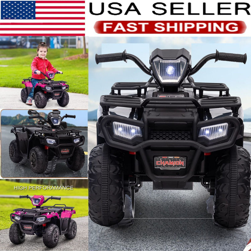 Electric 4-Wheeler Kids Ride-On Car with 12V Battery