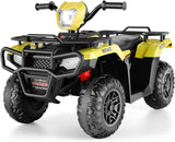 Electric 4-Wheeler Quad Car for Kids with MP3 & USB - 12V Battery Powered