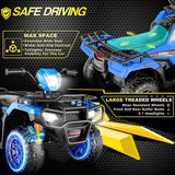 Electric 4-Wheeler ATV Quad for Kids with LED Lights, USB and AUX Port