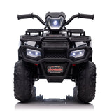 Electric Kids ATV 4-Wheeler Quad Car with MP3 Player - Black