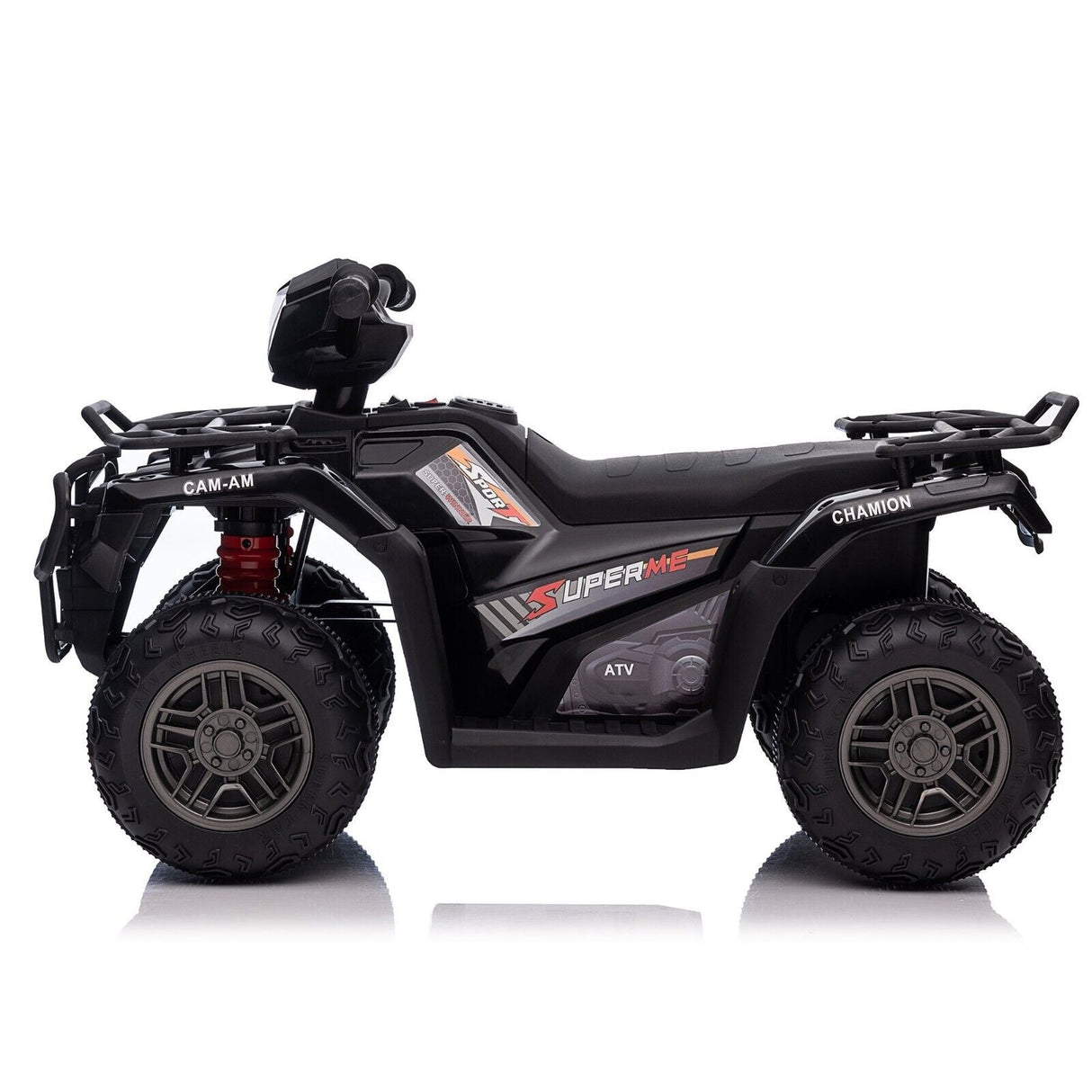 Electric Kids ATV 4-Wheeler Quad Car with MP3 Player - Black
