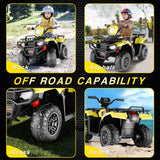 Electric Quad ATV Car for Kids with MP3 Player and 12V Battery - 4-Wheeler Truck with 2*30W Motors