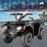 Electric Kids Ride On ATV with Music, LED Lights, and AUX/USB Port - 12V 4-Wheeler Quad