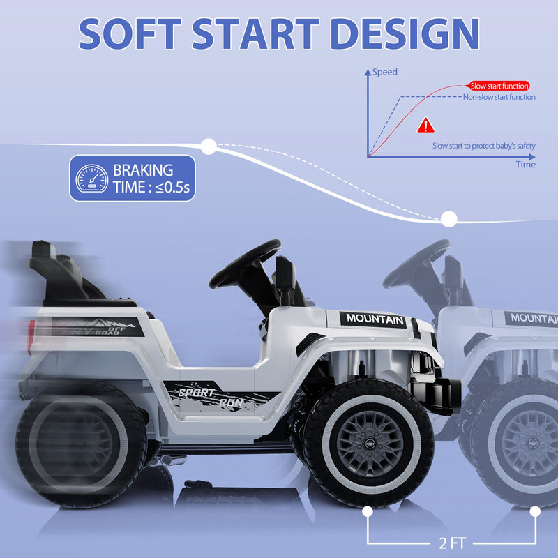 Electric 4-Wheeler Ride-On Truck for Kids with Remote Control