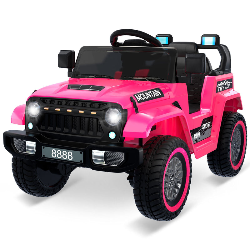 Electric Ride-On Truck for Kids with 3 Speeds, LED Lights, Music, and MP3 Player