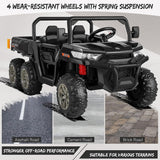 2 Seater 24V Electric Ride-On Tractor with Dump Bed and 4WD