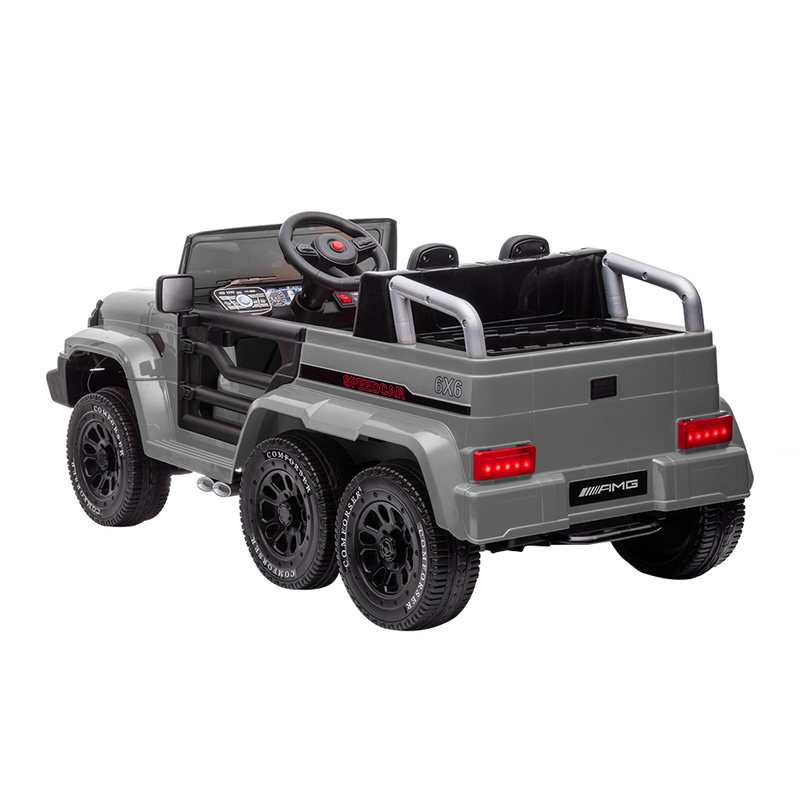 Electric 6-Wheel 24V Kids Ride On Car Truck with MP3, USB, LED Lights, and Remote Control