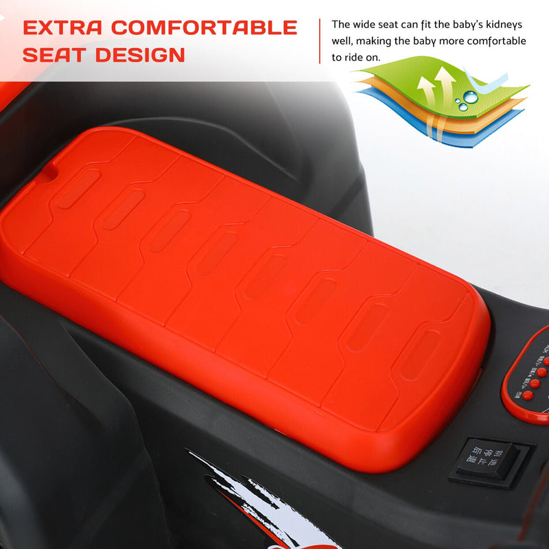 Electric 6V ATV 4-Wheeled Beach Ride-On Car for Kids - Battery Powered Toy for Christmas Gift