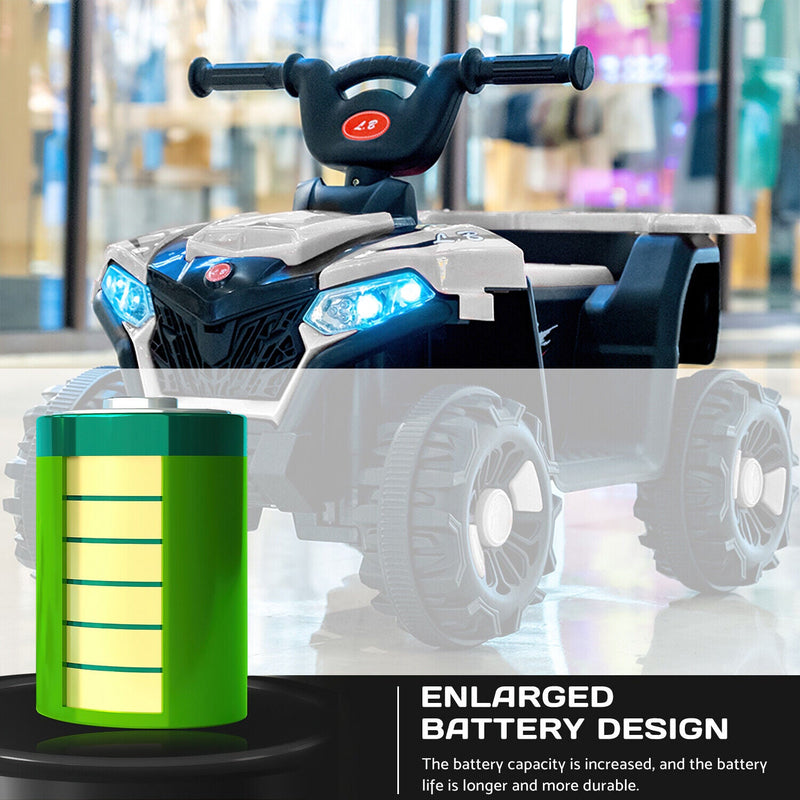 Electric 6V ATV 4-Wheeled Beach Ride-On Car for Kids - Battery Powered Toy for Christmas Gift