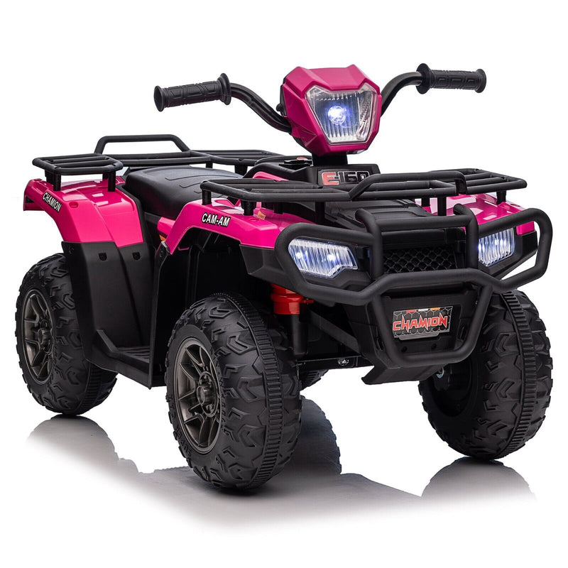 Electric ATV 4-Wheeler Quad Car for Kids with MP3 Player - Pink