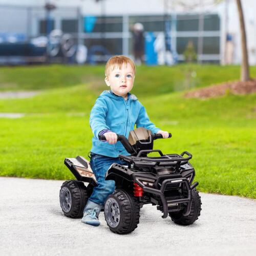 Electric ATV for Kids: 1-Seater Black Ride-On Toy, 6V, 2 MPH, Ages 2-4 Years