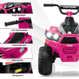 Electric ATV for Kids with Adjustable Speed and Cozy Seat