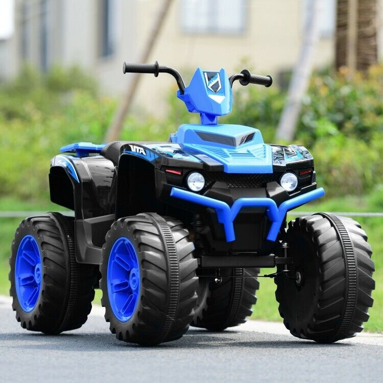 Electric ATV for Kids with LED Lights and Durable Treaded Tires - 12V