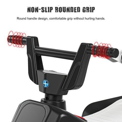 Electric ATV Quad 6V Ride-On Toy Car for Kids with LED Headlights - White