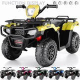 Electric ATV Quad Car Toy for Kids with LED Lights, USB and MP3 Player - Suitable for Girls and Boys Aged 3-8 Years