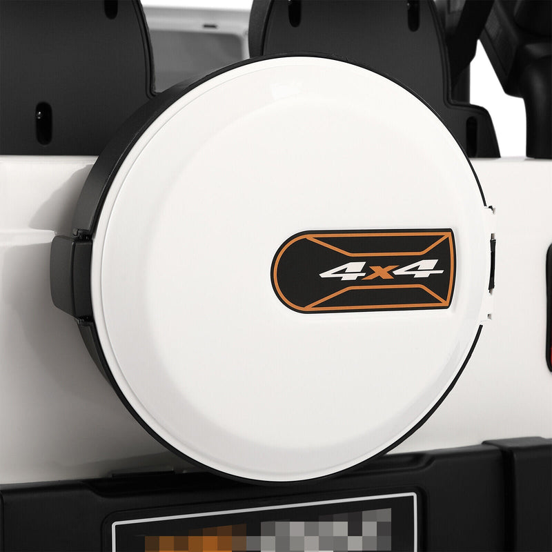 Electric Battery Kids Ride-On Car Truck with LED Lights, MP3 Player, and Remote Control - White