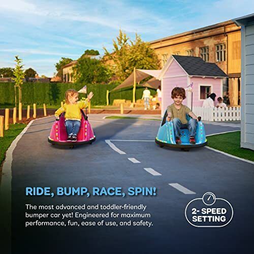 Electric Bumper Car for Kids & Toddlers - 12V 2-Speed Ride-On for Ages 1-5 Years
