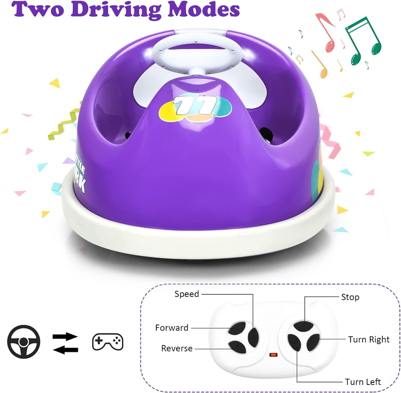Electric Bumper Car for Kids with Remote Control - 6V Toy Vehicle for Endless Fun!