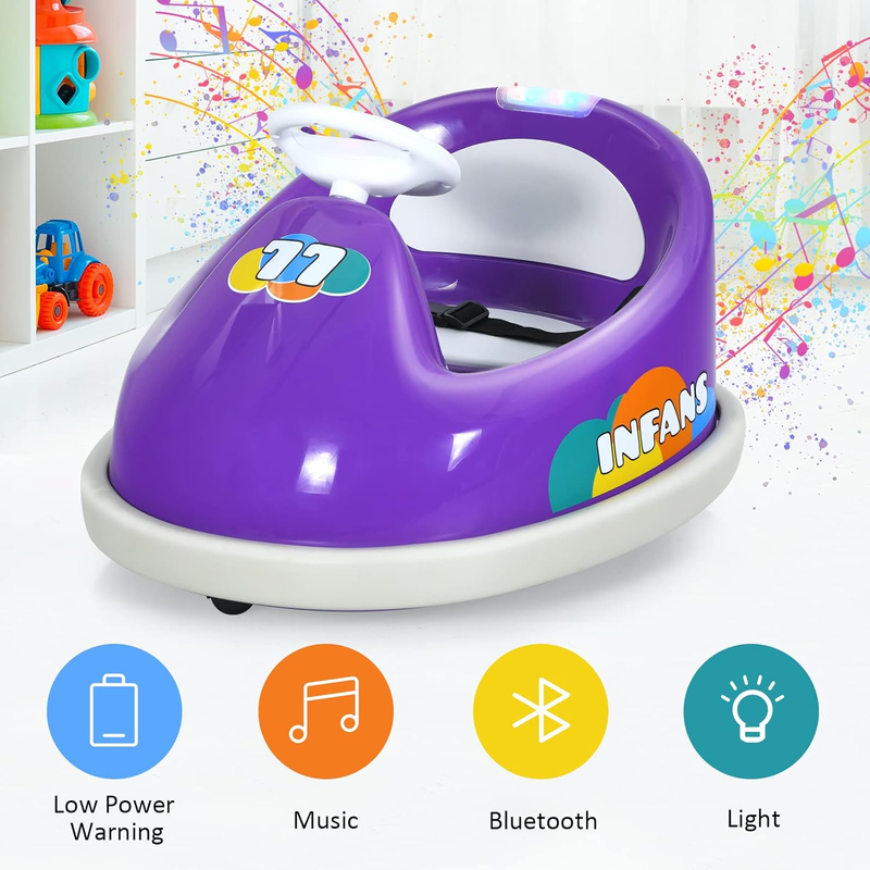 Electric Bumper Car for Kids with Remote Control - 6V Toy Vehicle for Endless Fun!