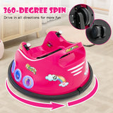 Electric Bumper Car for Kids with Remote Control, LED Lights, and Music