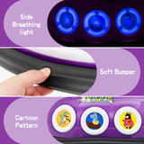 Electric Bumper Car for Kids with Remote Control, LED Lights, and Music - Purple