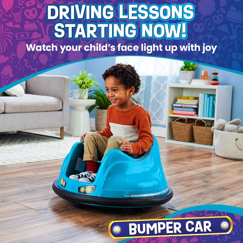 Electric Bumper Car for Toddlers and Kids - Fun and Safe Ride-On Toy for Ages 1 and Up