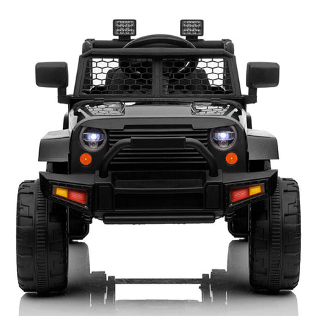 Electric Dual Drive Kids Ride On Car with Remote Control and LED Lights - 12V MP3 Player Included