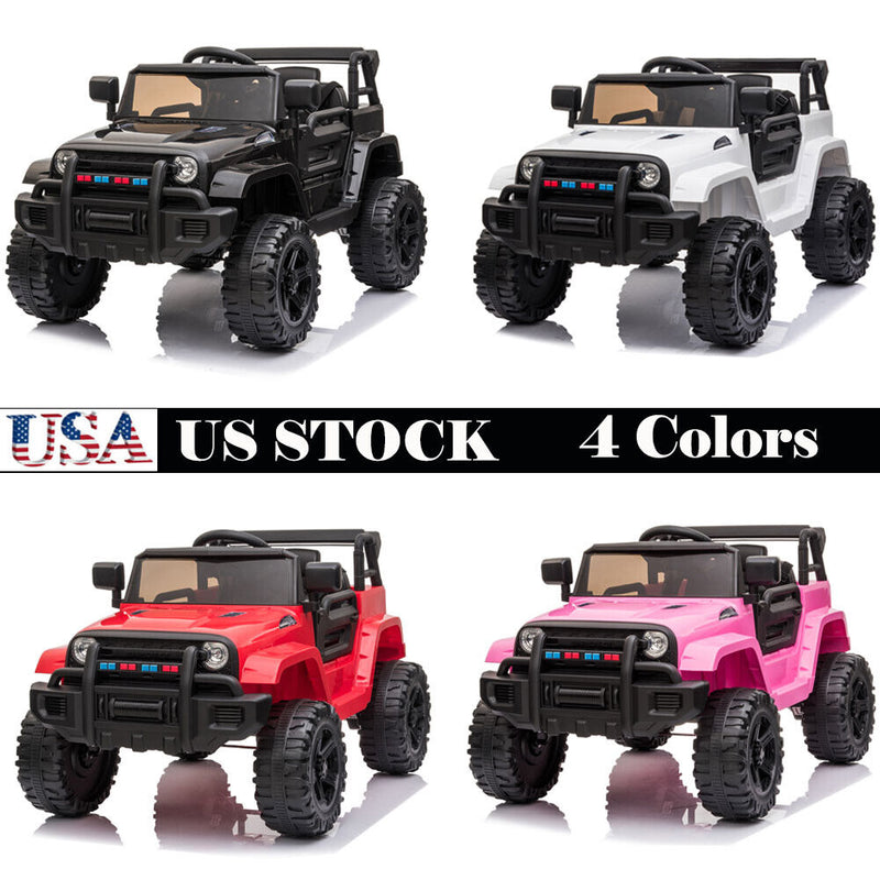 Electric Dual Drive Kids Ride On Car with Remote Control - Battery Powered Toy Vehicle