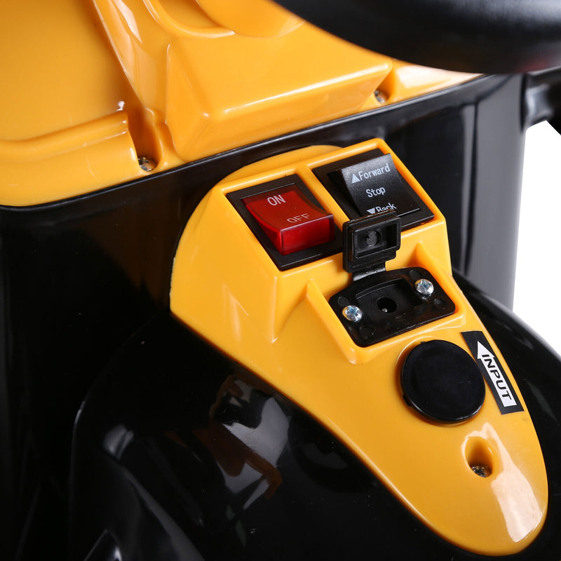 Electric Excavator Digger Ride-On Toy for Kids - 6V Battery Powered Outdoor Play Vehicle