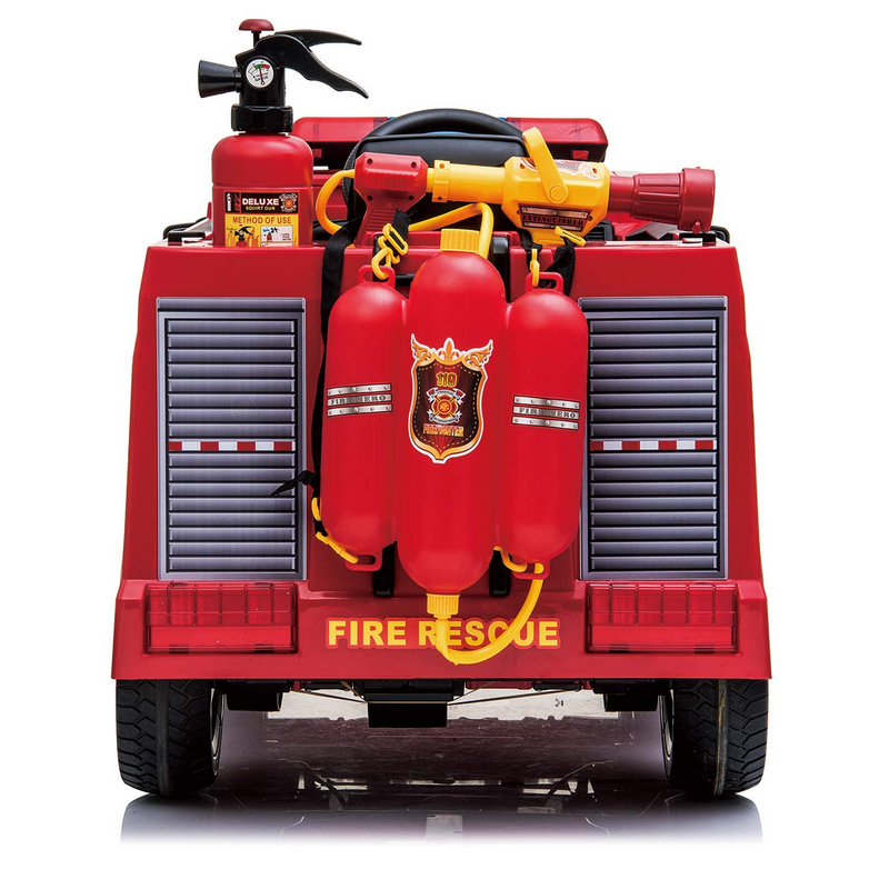 Electric Fire Truck Ride-On for Kids with Remote Control Motorized Power