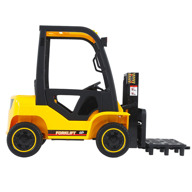 Electric Forklift Toy Car with 3 Speeds, Lifting Rod, and Remote Control for Kids