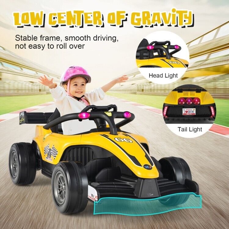 Electric Formula Racing Car for Kids with Remote Control - Perfect for Little Racers!