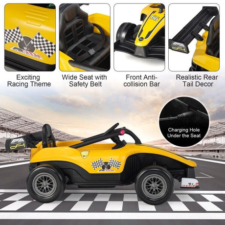 Electric Formula Racing Car for Kids with Remote Control - Perfect for Little Racers!