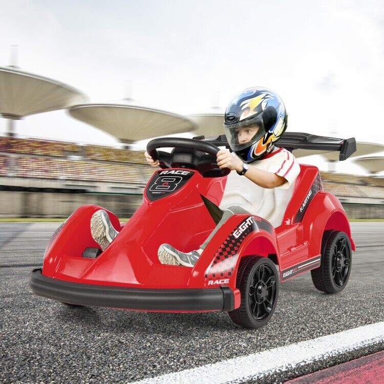 Electric Go Cart for Kids with Remote Control and Safety Features