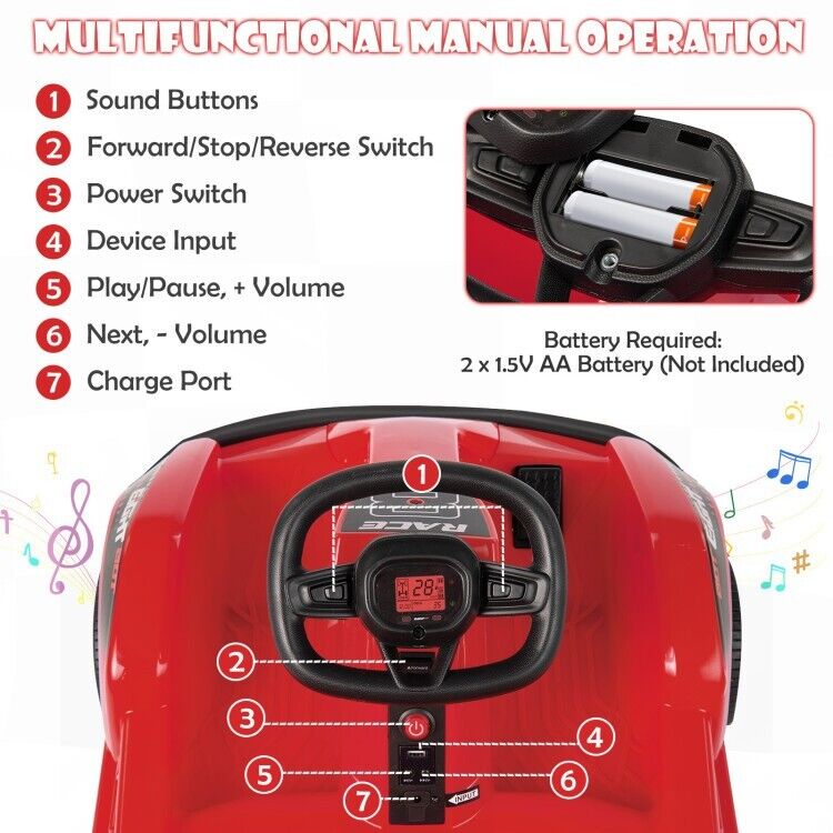 Electric Go Cart for Kids with Remote Control and Safety Features