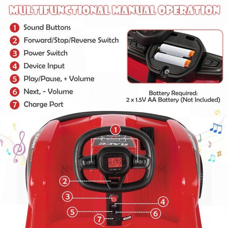 Electric Go Cart for Kids with Remote Control and Safety Features
