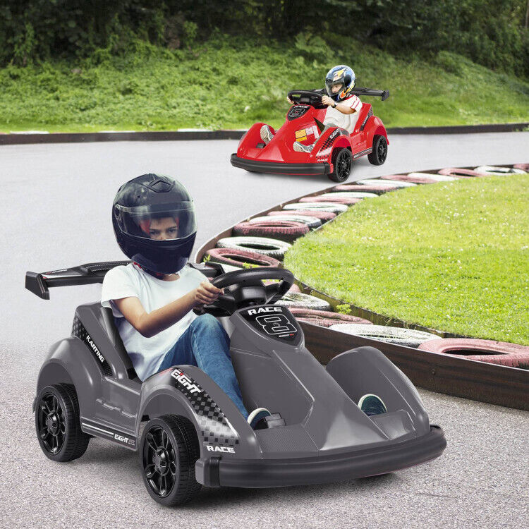 Electric Go Cart for Kids with Remote Control and Safety Features